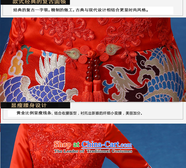 Connie Soo-wo service every Chinese Dress improved services cheongsam dress bride bows Sau San retro marriage qipao large red autumn and winter cheongsam red S picture, prices, brand platters! The elections are supplied in the national character of distribution, so action, buy now enjoy more preferential! As soon as possible.