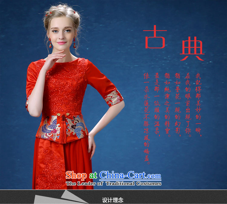 Connie Soo-wo service every Chinese Dress improved services cheongsam dress bride bows Sau San retro marriage qipao large red autumn and winter cheongsam red S picture, prices, brand platters! The elections are supplied in the national character of distribution, so action, buy now enjoy more preferential! As soon as possible.