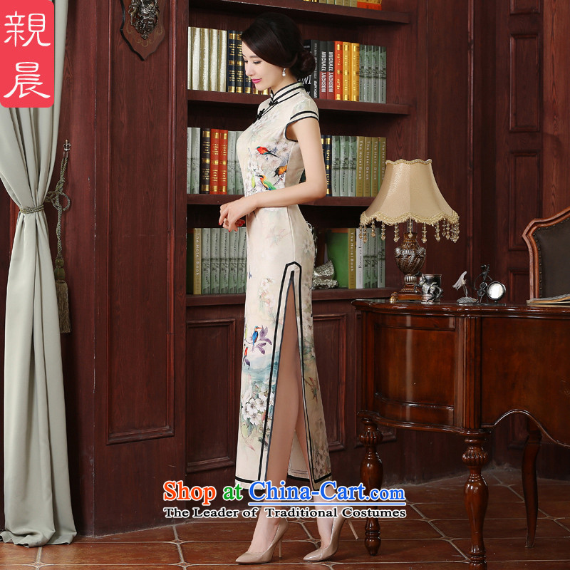 The pro-am new cheongsam dress long summer 2015 Autumn Chinese Antique Sau San improvements Ms. cheongsam dress long L, pro-am , , , shopping on the Internet