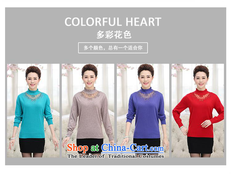 Ya-ting and fashion boutiques new of older persons in the Autumn and Winter Sweater girl mothers with large Cashmere wool knitwear fungus collar woolen pullover purple 110 pictures, prices, brand platters! The elections are supplied in the national character of distribution, so action, buy now enjoy more preferential! As soon as possible.