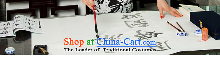 The cross-sa 2015 retro improved qipao and ink pack 7 cuff autumn in India ink paintings cheongsam dress new cuff ethnic women T11019 ink color L picture, prices, brand platters! The elections are supplied in the national character of distribution, so action, buy now enjoy more preferential! As soon as possible.