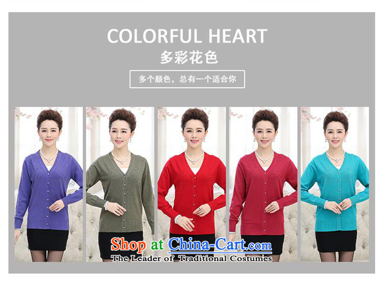 Ya-ting and fashion boutiques in new elderly women fall inside larger MOM pack sweater knitting cardigan jacket V-neck a middle-aged man jacket Blue Photo, prices, brand platters! The elections are supplied in the national character of distribution, so action, buy now enjoy more preferential! As soon as possible.
