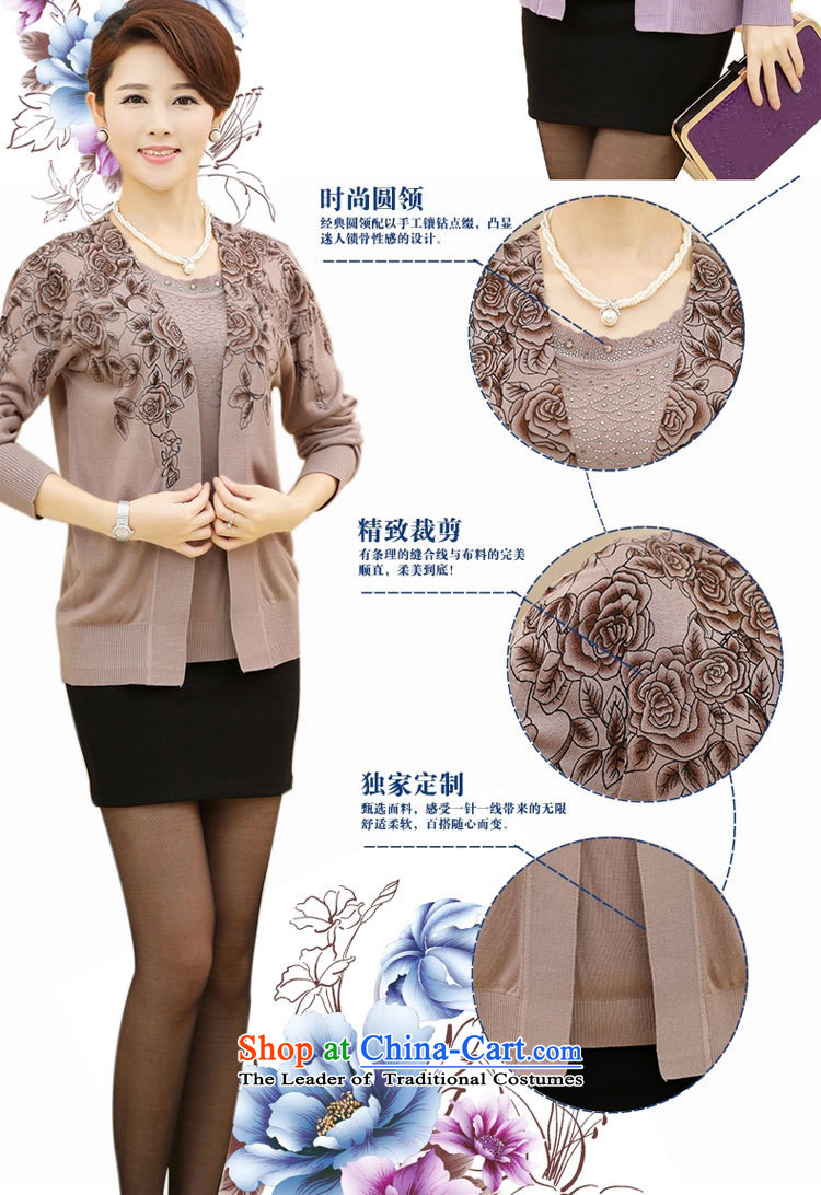 Ya-ting stylish shops 2015 Autumn replacing new products with large number of middle-aged moms clothes stamp two kits long-sleeved Knitted Shirt Color 115 pictures and female, prices, brand platters! The elections are supplied in the national character of distribution, so action, buy now enjoy more preferential! As soon as possible.