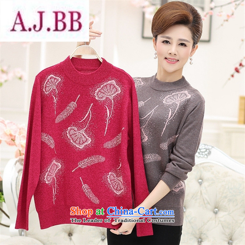 Ya-ting and fashion boutiques autumn and winter new thick of older persons in the larger mother load sweater Cashmere wool Knitted Shirt, forming the hedging and color 110,A.J.BB,,, sweater shopping on the Internet