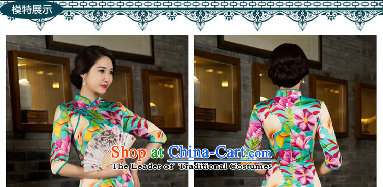 The cross-century Nigeria 2015 improvements Elizabeth qipao autumn in the skirt new cuff qipao retro improved cheongsam dress 11029 T SUIT XL Photo, prices, brand platters! The elections are supplied in the national character of distribution, so action, buy now enjoy more preferential! As soon as possible.