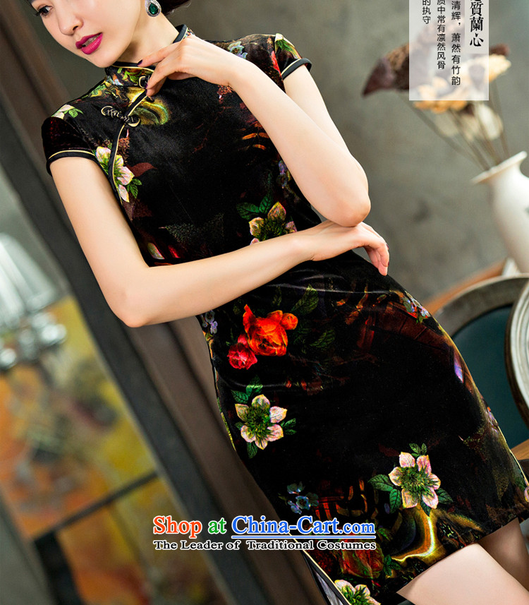 Replace wedding upscale Gold Mother velvet cheongsam dress the summer and autumn of 2015 the new dresses short of pro-morning picture color pictures, prices, 2XL brand platters! The elections are supplied in the national character of distribution, so action, buy now enjoy more preferential! As soon as possible.
