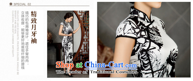 The cross-Sa paper and ink pack cheongsam dress autumn 2015 new retro improved cheongsam dress long ethnic long cheongsam dress T12021 picture color S picture, prices, brand platters! The elections are supplied in the national character of distribution, so action, buy now enjoy more preferential! As soon as possible.