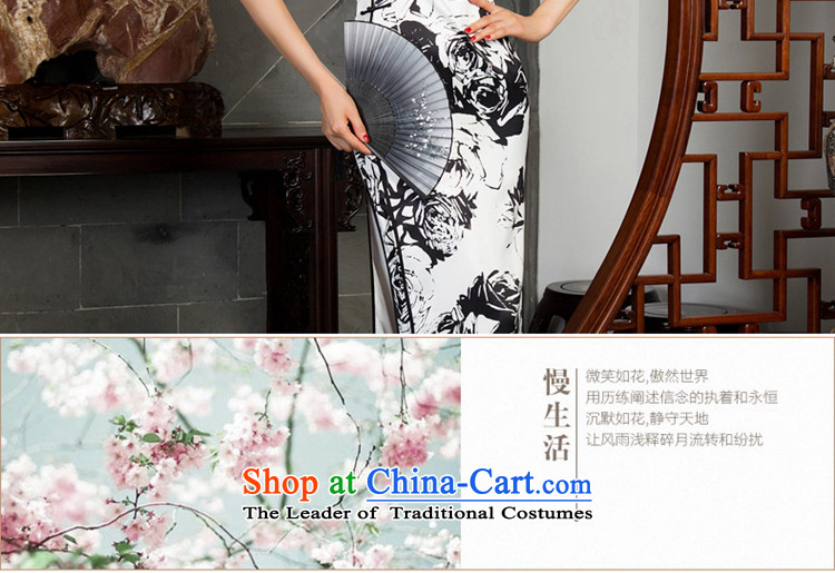 The cross-Sa paper and ink pack cheongsam dress autumn 2015 new retro improved cheongsam dress long ethnic long cheongsam dress T12021 picture color S picture, prices, brand platters! The elections are supplied in the national character of distribution, so action, buy now enjoy more preferential! As soon as possible.