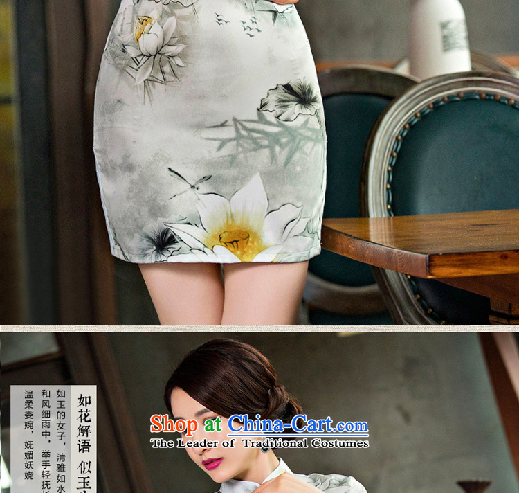 At 2015 new parent cheongsam dress summer retro improved summer daily short of Sau San dresses cheongsam dress photo color L picture, prices, brand platters! The elections are supplied in the national character of distribution, so action, buy now enjoy more preferential! As soon as possible.