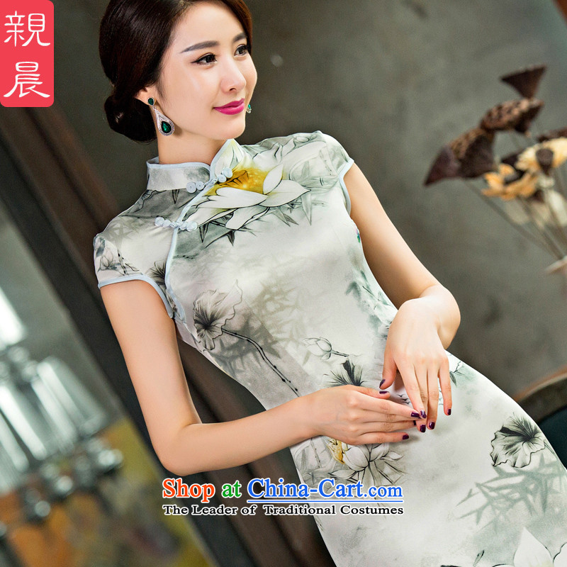 At 2015 new parent cheongsam dress summer retro improved summer daily short of Sau San dresses qipao gown picture color L, pro-am , , , shopping on the Internet