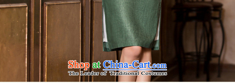 The cross-sa 2015 Autumn load increase green retro cheongsam dress new improved cheongsam dress 7 cuff linen arts 7 Cuff T11007 GREEN S picture, prices, brand platters! The elections are supplied in the national character of distribution, so action, buy now enjoy more preferential! As soon as possible.