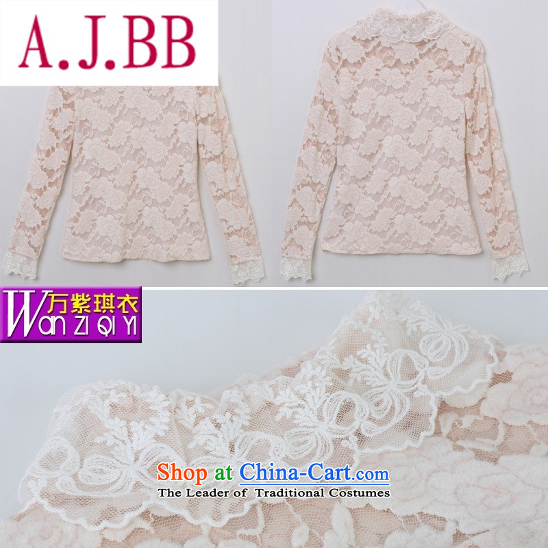 Ya-ting stylish shops fall 2015 new aristocratic wind elegance women spend the engraving high collar forming the top female lace white shirt XXL,A.J.BB,,, shopping on the Internet