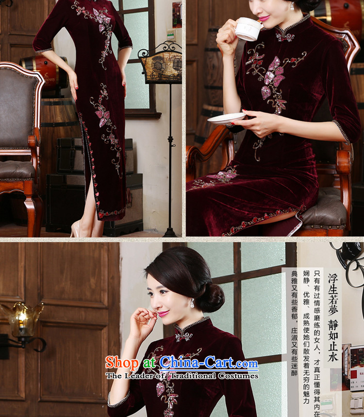 Wedding wedding dress mother Kim scouring pads in the replace older long cheongsam dress the summer and fall of 2015 New larger long 4XL Photo, prices, brand platters! The elections are supplied in the national character of distribution, so action, buy now enjoy more preferential! As soon as possible.