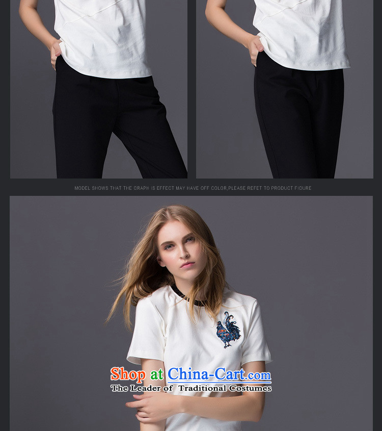 Ya-ting and fashion boutiques western WOMEN FALL 2015 new stylish wild beauty of pure cotton embroidery on-chip white L T-shirt cocks picture, prices, brand platters! The elections are supplied in the national character of distribution, so action, buy now enjoy more preferential! As soon as possible.