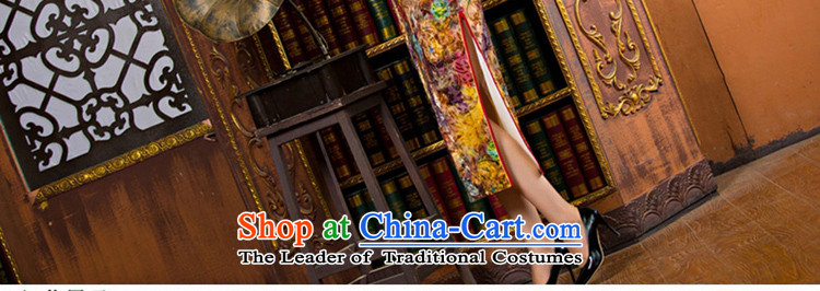 The cross-sa bustling 2015 autumn and winter scouring pads in older qipao Kim dress daily retro improved cheongsam dress mother replacing cheongsam dress in red S pictures T01, prices, brand platters! The elections are supplied in the national character of distribution, so action, buy now enjoy more preferential! As soon as possible.