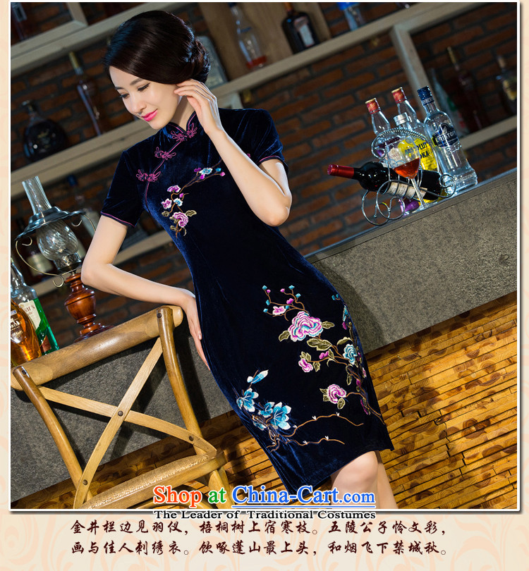 The five senses Figure Boxed new moms autumn wedding Kim scouring pads retro dresses improved evening dress short skirt purple XL Photo cheongsam, prices, brand platters! The elections are supplied in the national character of distribution, so action, buy now enjoy more preferential! As soon as possible.