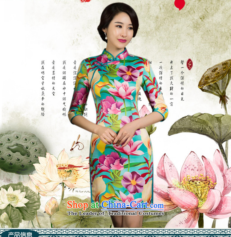 Yuan of autumn 2015 sponsor replacing qipao cheongsam dress new improved retro look stylish improvements Ms. cheongsam dress suit XXL pictures, M11029 price, brand platters! The elections are supplied in the national character of distribution, so action, buy now enjoy more preferential! As soon as possible.