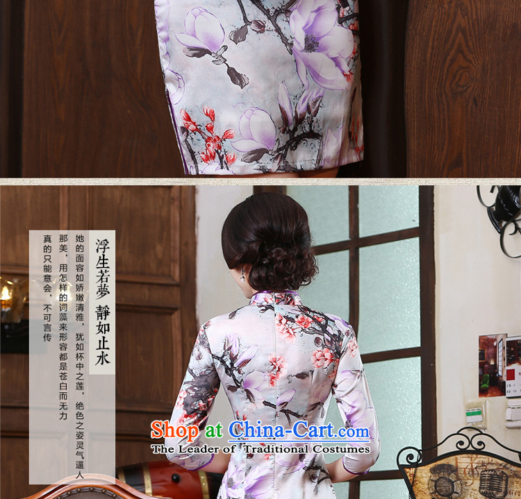 The pro-am new cheongsam dress in summer and autumn 2015 replacing Ms. daily and the relatively short time, the improvement in the retro cuff short skirt) 2XL Photo, prices, brand platters! The elections are supplied in the national character of distribution, so action, buy now enjoy more preferential! As soon as possible.