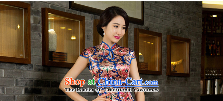 Mr YUEN of eight in 2015 also older qipao autumn replacing scouring pads new skirt qipao cheongsam dress mother improved retro fitted M85026 SUIT XL Photo, prices, brand platters! The elections are supplied in the national character of distribution, so action, buy now enjoy more preferential! As soon as possible.