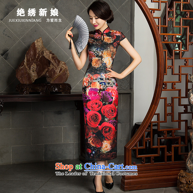 The day-to-day long summer 2015 new qipao retro improved girls Sau San package and dresses?11020 S?Suzhou Shipment