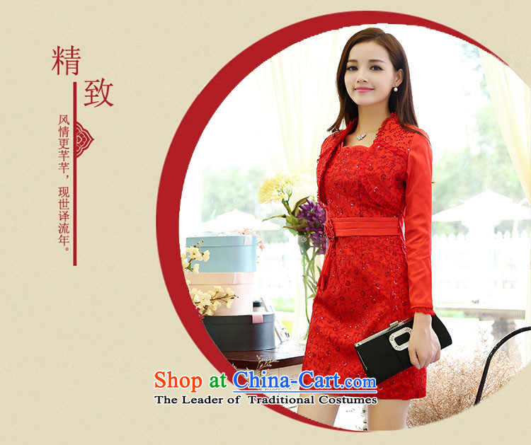 Detailed, Ju Meng 2015 Autumn replacing new aristocratic new bride dress a marriage dresses red dress bows serving two kits female RED M picture, prices, brand platters! The elections are supplied in the national character of distribution, so action, buy now enjoy more preferential! As soon as possible.