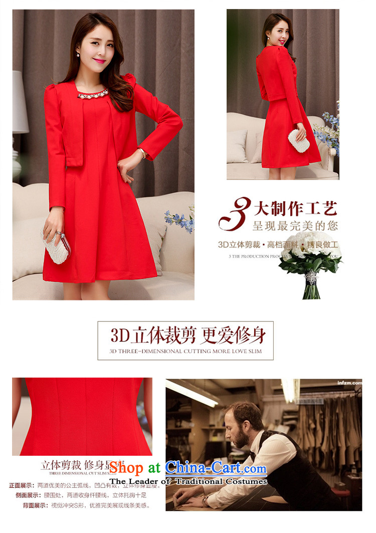 Detailed, Ju Meng 2015 new bride dress marriage toasting champagne fall back door onto waves services for bubbles sleeved vest dresses two kits bridesmaids light of red L picture, prices, brand platters! The elections are supplied in the national character of distribution, so action, buy now enjoy more preferential! As soon as possible.