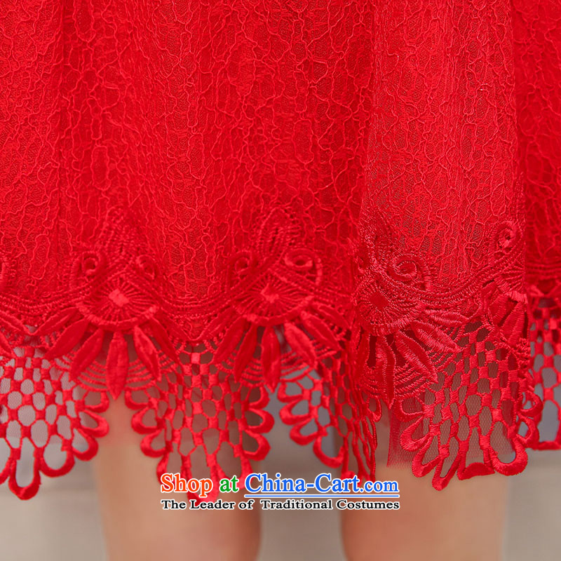 Detailed, Ju Meng 2015 bride bows services wedding dresses evening dresses spring red stylish engraving cuff wedding Sau San long 525 M, detailed, red-Ju Meng (hanfeiromo) , , , shopping on the Internet
