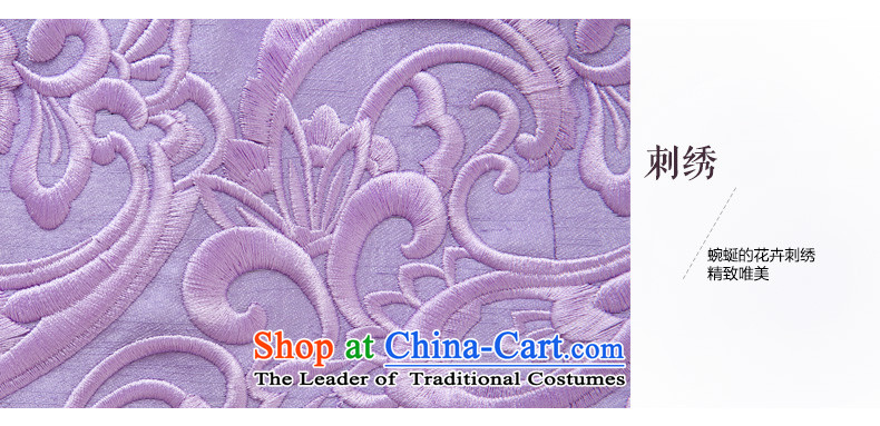 The 2015 autumn wood really new improved women's day-to-Sau San qipao cheongsam dress dresses banquet embroidery 53443 17 light purple L picture, prices, brand platters! The elections are supplied in the national character of distribution, so action, buy now enjoy more preferential! As soon as possible.