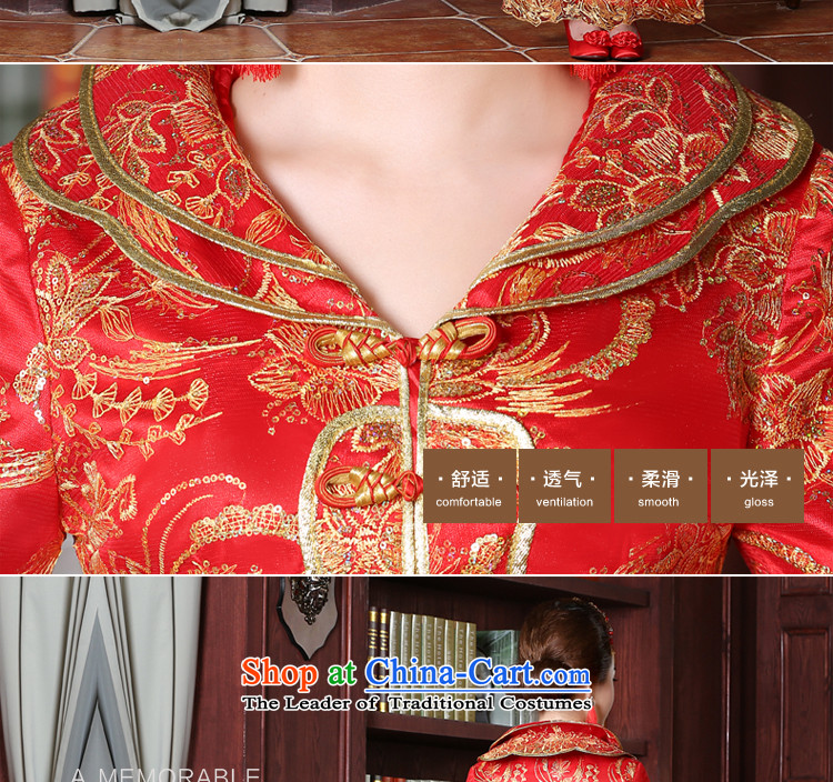 Red bows service bridal dresses with long 2015 New Chinese wedding dress back door service wedding dress 7 Cuff S picture, prices, brand platters! The elections are supplied in the national character of distribution, so action, buy now enjoy more preferential! As soon as possible.