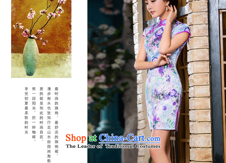 Time the  new autumn 2015 Syria replace short qipao improved stylish Sau San cheongsam dress retro-day large picture color qipao S picture, prices, brand platters! The elections are supplied in the national character of distribution, so action, buy now enjoy more preferential! As soon as possible.