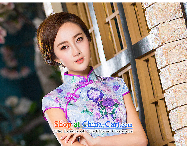 Time the  new autumn 2015 Syria replace short qipao improved stylish Sau San cheongsam dress retro-day large picture color qipao S picture, prices, brand platters! The elections are supplied in the national character of distribution, so action, buy now enjoy more preferential! As soon as possible.