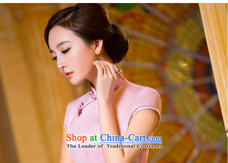 The Syrian Arab Republic  2015 Autumn time new improved cheongsam dress qipao gown large paintings graphics load mother thin pink L picture, prices, brand platters! The elections are supplied in the national character of distribution, so action, buy now enjoy more preferential! As soon as possible.