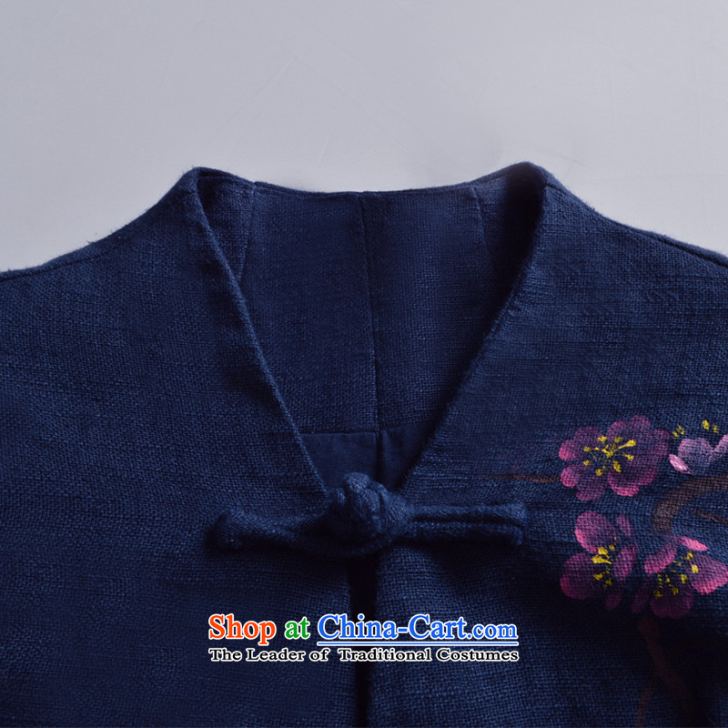 No. of Ramadan 2015 Autumn Load Tang new cheongsam improved cotton linen antique dresses Blue M Tang Ramadan , , , No. shopping on the Internet