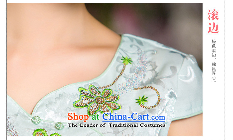 Time the  new 2015 Syria qipao stylish lotus figure gradient style qipao improved skirt summer stylish Sau San Green Green XXL pictures I should be grateful if you would have, prices, brand platters! The elections are supplied in the national character of distribution, so action, buy now enjoy more preferential! As soon as possible.