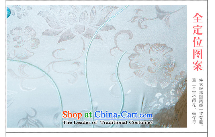 Time Syrian  women's autumn 2015 new ethnic Chinese Embroidery Stamp retro look like video thin Sau San short-sleeved cheongsam dress light green S picture, prices, brand platters! The elections are supplied in the national character of distribution, so action, buy now enjoy more preferential! As soon as possible.