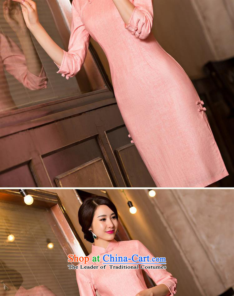 The new improved stylish qipao skirt high on the forklift truck Mock-neck Sau San cheongsam dress 7 cuff qipao It contains 11,080 sq S picture, prices, brand platters! The elections are supplied in the national character of distribution, so action, buy now enjoy more preferential! As soon as possible.
