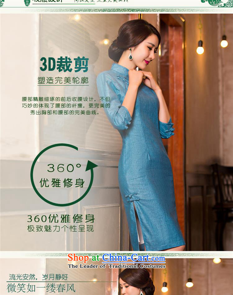 Summer new linen dresses skirt Fashion improved cheongsam dress was 11,079 M pictures qipao retro, prices, brand platters! The elections are supplied in the national character of distribution, so action, buy now enjoy more preferential! As soon as possible.