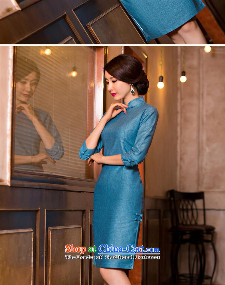 Summer new linen dresses skirt Fashion improved cheongsam dress was 11,079 M pictures qipao retro, prices, brand platters! The elections are supplied in the national character of distribution, so action, buy now enjoy more preferential! As soon as possible.