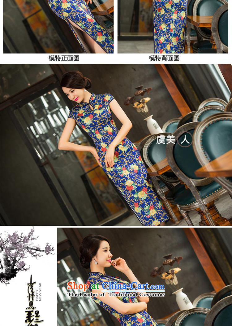 The new summer long Silk Cheongsam Sau San short-sleeved cheongsam dress collar cheongsam dress 11014 L picture, prices, brand platters! The elections are supplied in the national character of distribution, so action, buy now enjoy more preferential! As soon as possible.