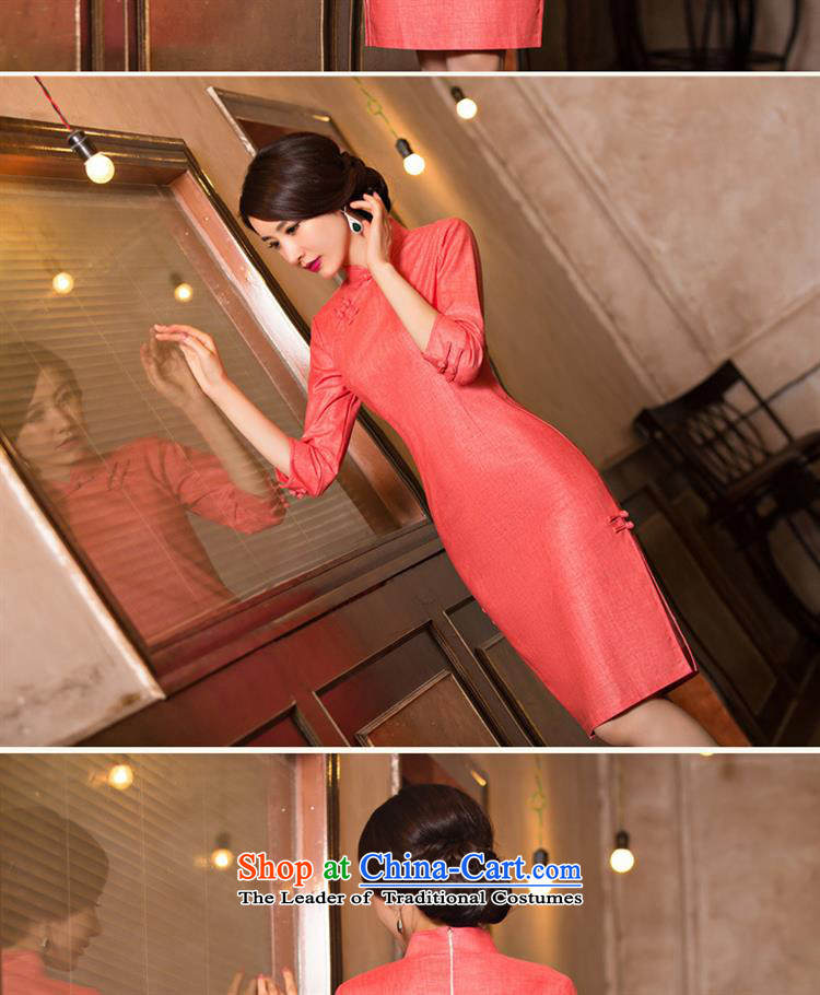 The new summer stylish improved qipao cheongsam dress Sau San video thin linen cheongsam dress Inland Lot No. 11076, the price and the picture XXL brand platters! The elections are supplied in the national character of distribution, so action, buy now enjoy more preferential! As soon as possible.