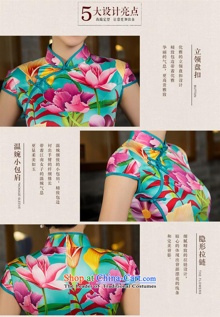 Silk Cheongsam dress up sleeveless qipao stamp Qipao Length ( ) 12015 template characteristics , the price and the picture S brand platters! The elections are supplied in the national character of distribution, so action, buy now enjoy more preferential! As soon as possible.
