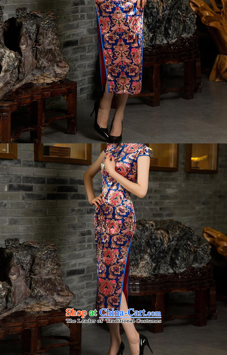Summer 2015 new stylish improved long) scouring pads cheongsam dress retro Sau San daily qipao video thin dresses female picture color L photo, prices, brand platters! The elections are supplied in the national character of distribution, so action, buy now enjoy more preferential! As soon as possible.