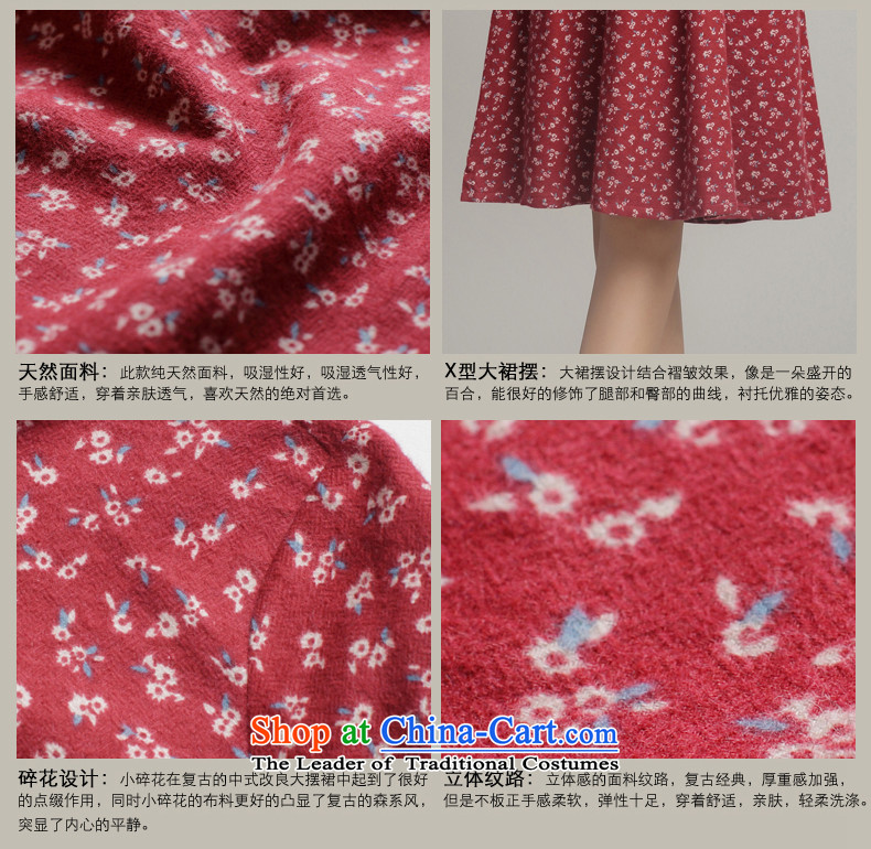 Bong-migratory 7475 2015 autumn and winter improved stylish and elegant reminiscent of the national dress small saika qipao skirt DQ15195 RED L picture, prices, brand platters! The elections are supplied in the national character of distribution, so action, buy now enjoy more preferential! As soon as possible.