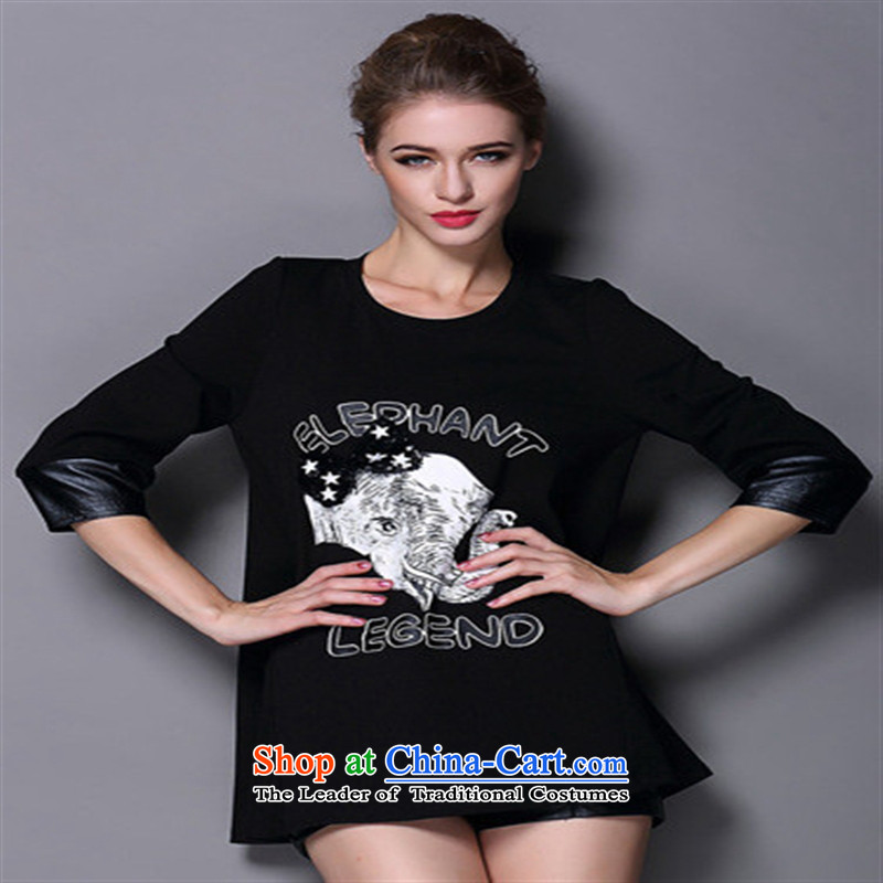 The 2014 autumn new Hami Couture fashion, the Noble wind pure cotton shirt black , L, blue rain butterfly according to , , , shopping on the Internet