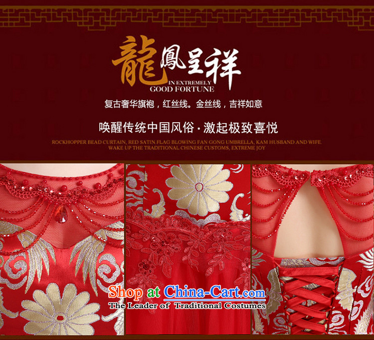 Summer 2015 new wedding dress qipao bride bows to red retro Chinese the lift mast embroidery cheongsam female RED M picture, prices, brand platters! The elections are supplied in the national character of distribution, so action, buy now enjoy more preferential! As soon as possible.