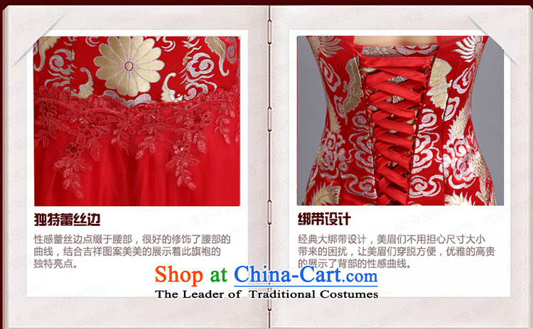 Summer 2015 new wedding dress qipao bride bows to red retro Chinese the lift mast embroidery cheongsam female RED M picture, prices, brand platters! The elections are supplied in the national character of distribution, so action, buy now enjoy more preferential! As soon as possible.