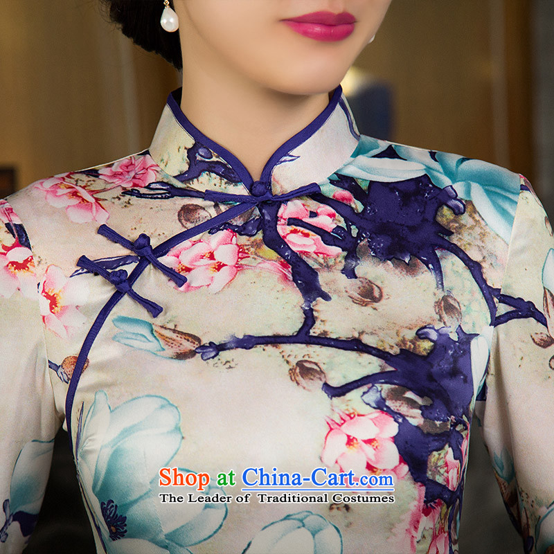 2015 New Leisure Short, Sepia improved girls and package     cheongsam dress summer White M suzhou embroidery brides, shipment has been pressed shopping on the Internet