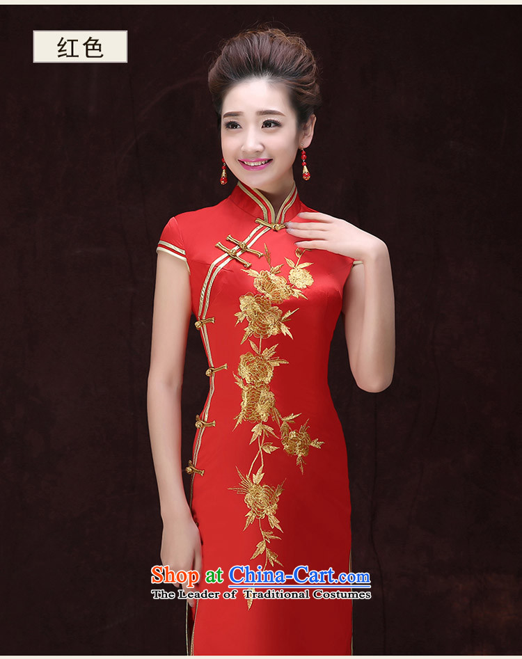 The knot true love spring and summer Olympic games of the new protocol of the forklift truck long qipao qipao gown embroidered performances for Hotel Courtesy etiquette services RED M picture, prices, brand platters! The elections are supplied in the national character of distribution, so action, buy now enjoy more preferential! As soon as possible.