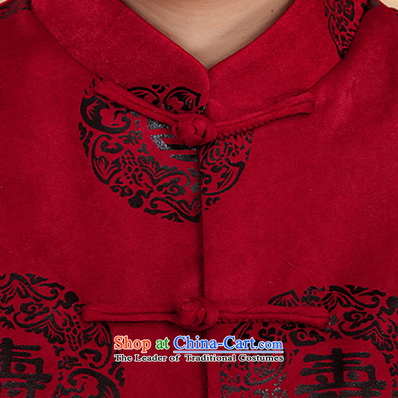 The Cave of the elderly 15 autumn and winter in the new age, Ms. Fu Shou Tang jackets Chinese female cotton coat N0120 Ms. Fu Shou folder/RED XL, cotton, Adam and Eve elderly shopping on the Internet has been pressed.