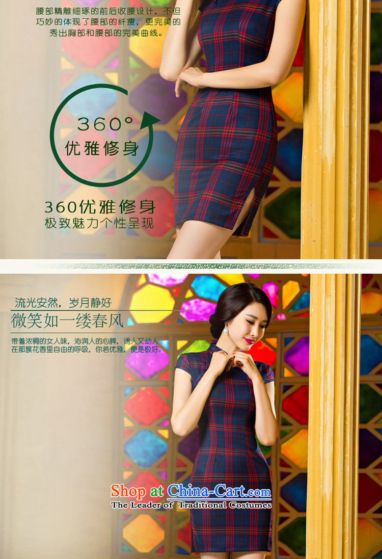 The pro-am daily latticed cheongsam dress short, 2015 new improved retro Sau San video thin large Ms. Qiu short) - Red and black checkered picture L, prices, brand platters! The elections are supplied in the national character of distribution, so action, buy now enjoy more preferential! As soon as possible.